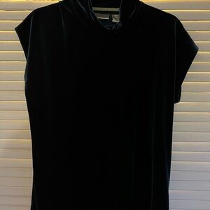 Chico's Midnight Blue Velvet Top